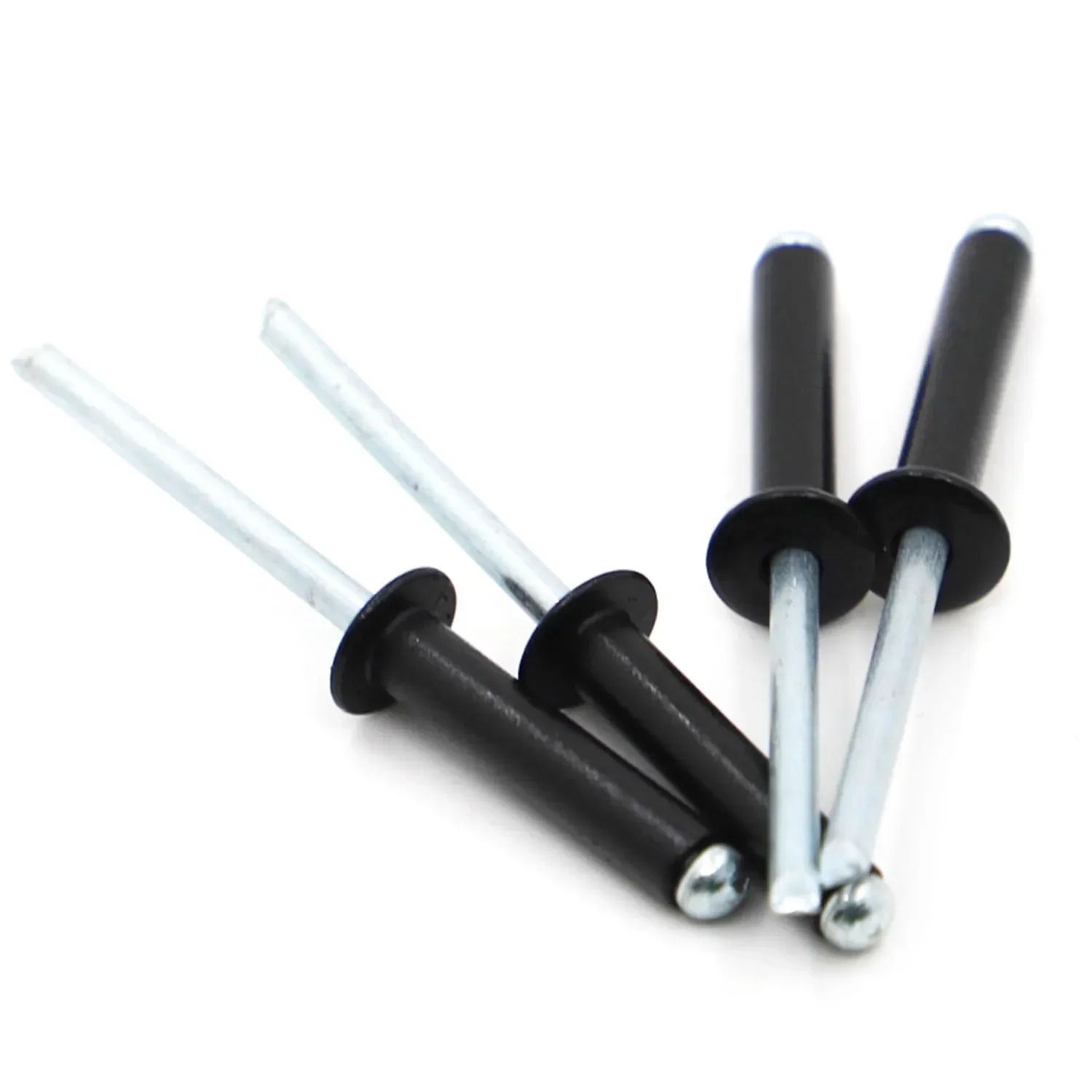 Black Aluminium Dome Round Head Pop Open Hollow Pull Blind Rivets Decoration Nail Rebite Bolt Dropper Self-plugging Rivet M2.4
