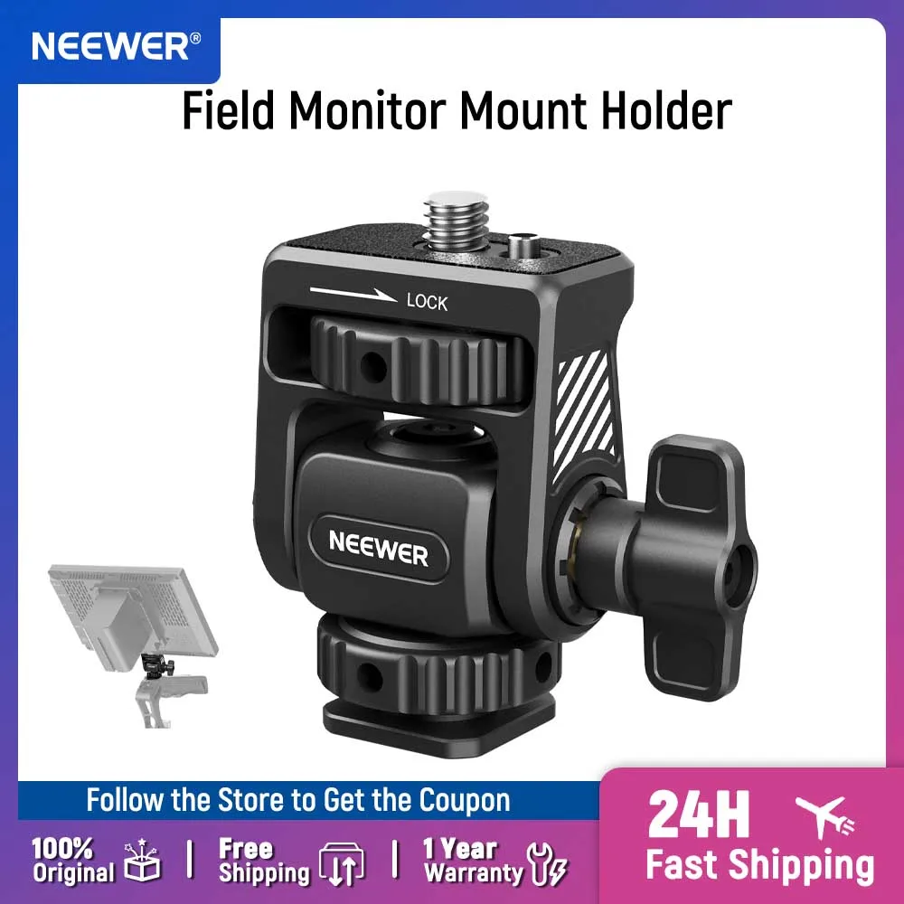 

NEEWER Field Monitor Mount Monitor Holder with 1/4" Screw For Atomos Ninja 5" & 7" Camera Monitor, SmallRig Camera Cage