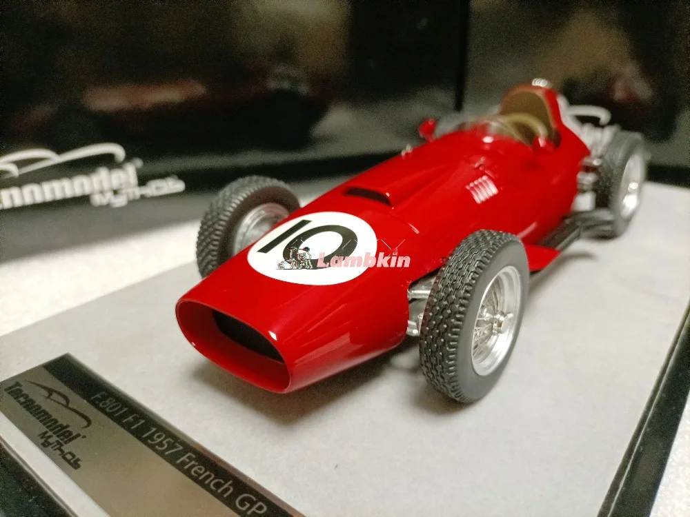 Tecnomodel 1:18 For Maranello UK F801 #10 GP 1957 F1 Grand Prix car model Collectible Gift Red speed test