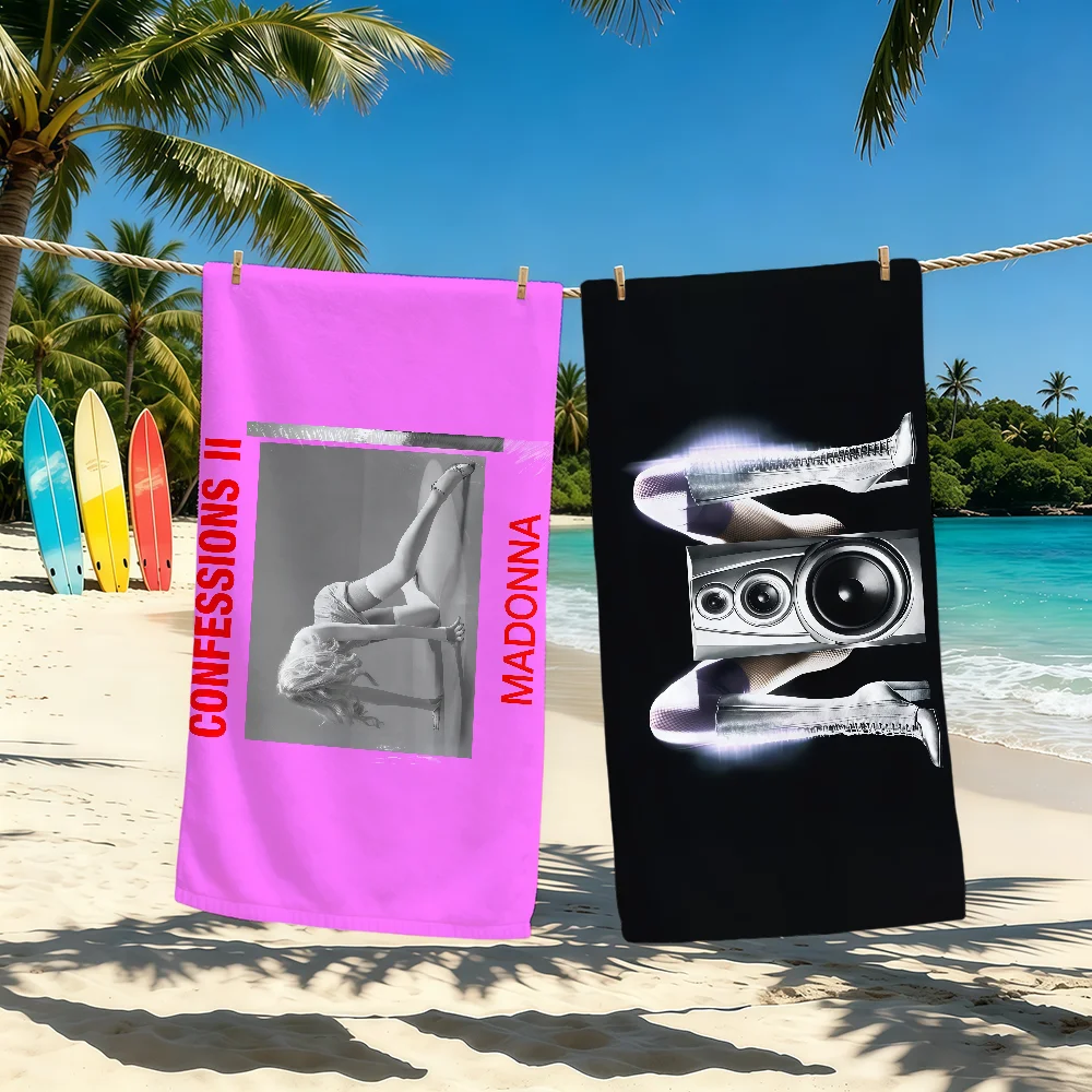 M-Madonna Confessions II 2026 Towel For Outdoor Camping Beach Towel Super Absorbent Quick-Drying Summer Towel