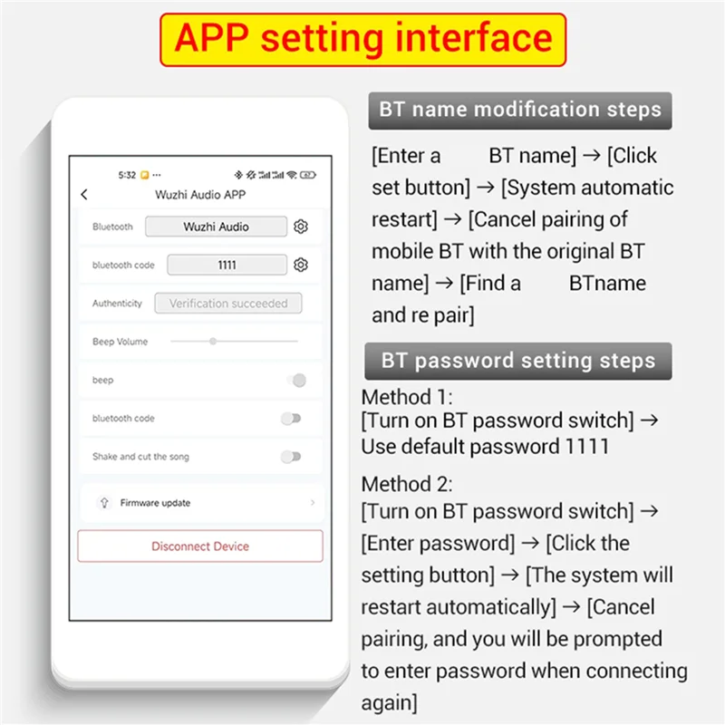 JABS-4X ZK-1001U con placa amplificadora Bluetooth Boost Mono 100W tono alto y bajo TWS altavoz DIY para exteriores TPA3116
