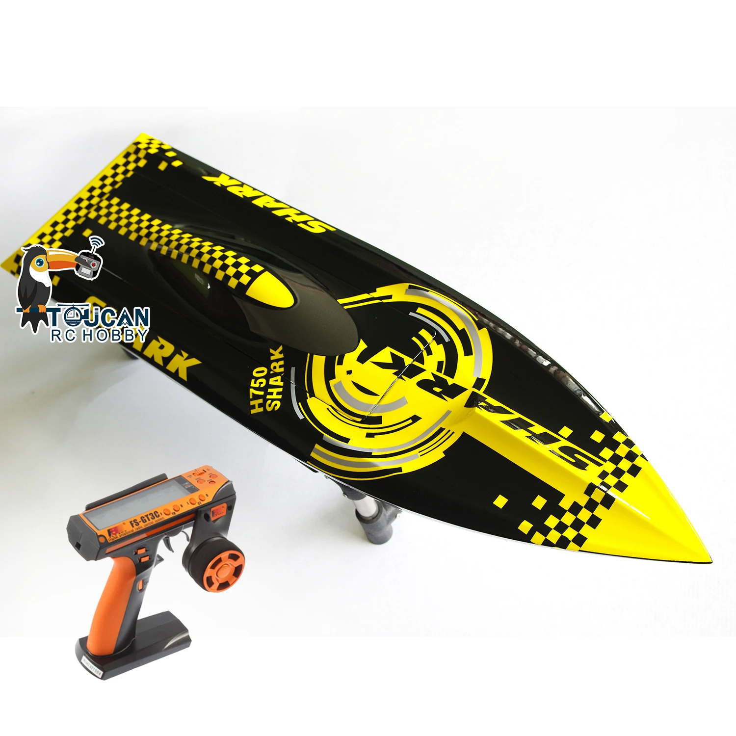 DTRC Toucanhobby DIY H750 Fiberglass Racing RTR RC Boat Waterproof Electric Rechargeable Speedboat