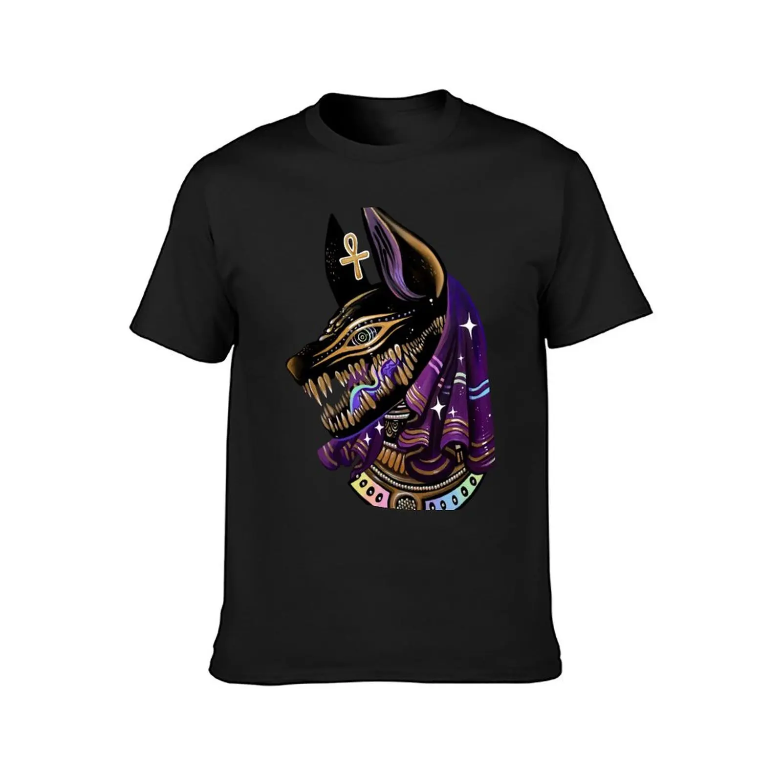 Anubis T-Shirt blanks kawaii clothes Blouse Short sleeve tee men