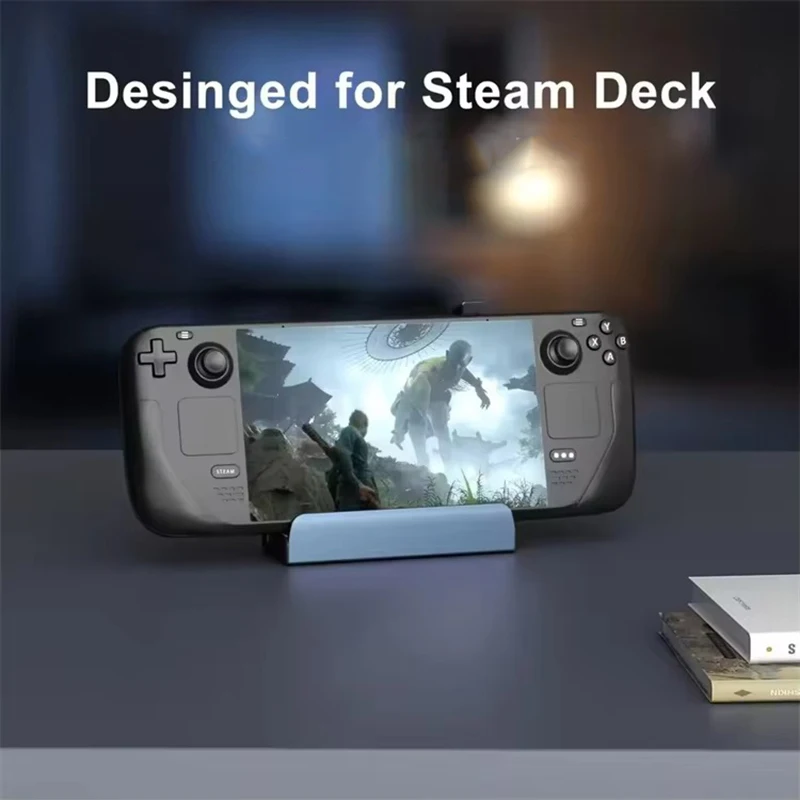 Stacja dokująca 6 w 1 z obsługą 4K HDMI, Ethernetem, 3 portami USB i ładowaniem PD100W, kompatybilna z Steam Deck/ROG Ally/Legion Go