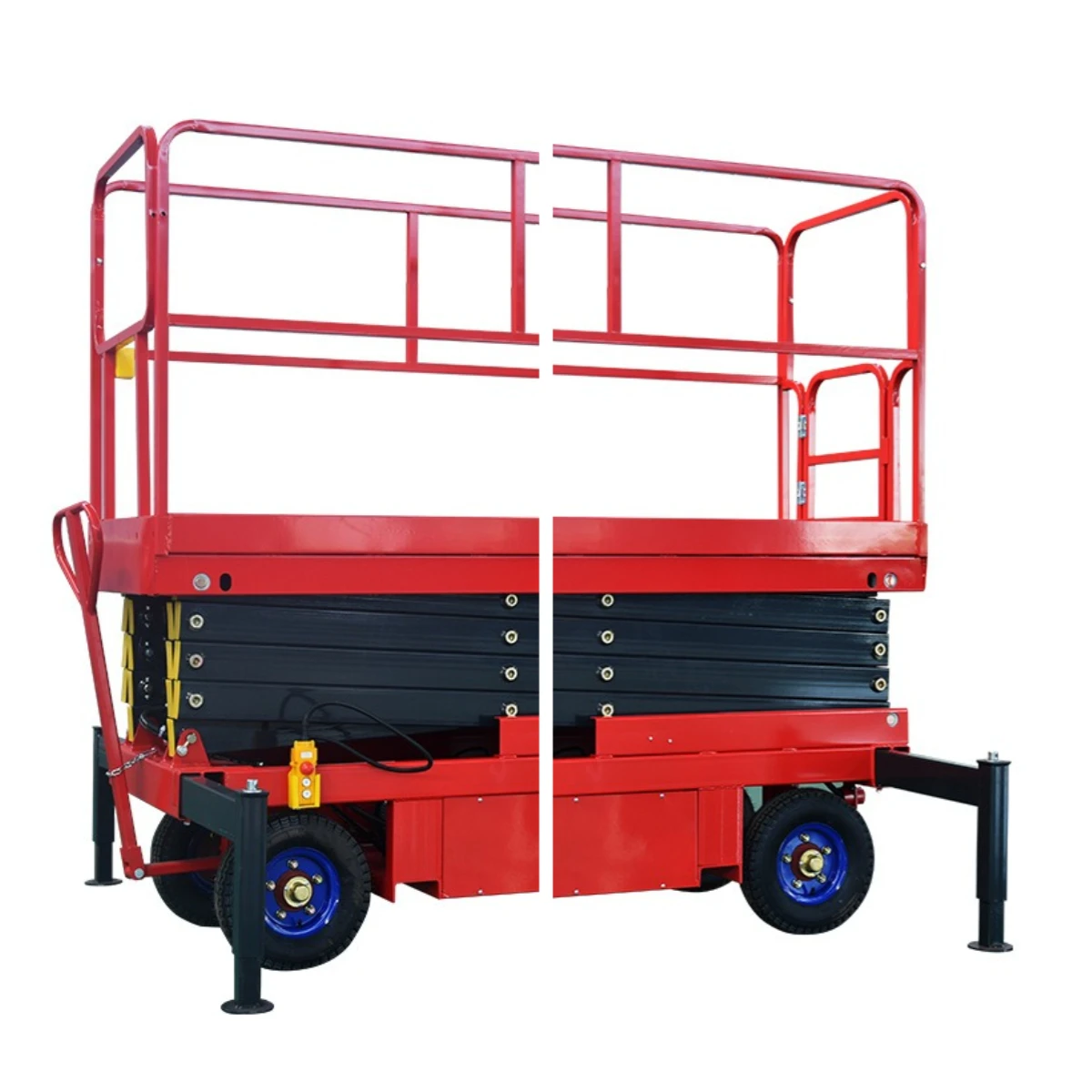 

2026 Resounding Through The Aerial Work Vehicle, Fully Automatic Walking, Small Electric Hydraulic Lifting Platform Mobile