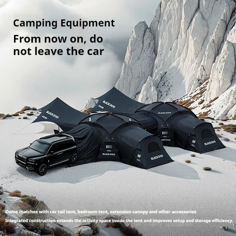 Naturehike BLACKDOG الأنشطة الخارجية خيمة قبة كبيرة قابلة للربط ظلة كروية مقاومة للماء محمولة للحماية من الشمس مقاومة للرياح
