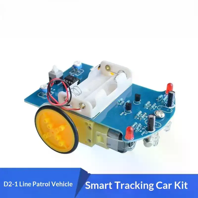 Smart Line-Following Car Kit Black-and-White Line Recognition Robot Car Fun Electronics DIY Soldering Practice D2-1