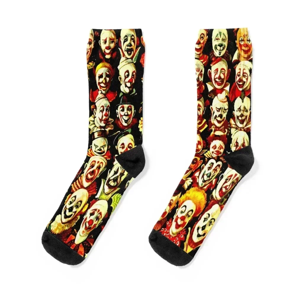 

RINGLING BROS, BARNUM & BAILEY: Vintage Clown Print Socks funny sock snow Rugby retro Socks Man Women's