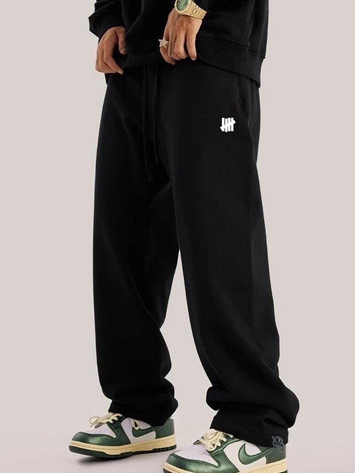 

High Street Straight Leg Baggy Sweatpants, Streetwear Casual Sports Pants for Men and Women, Daily Wear & Athleisure Essential