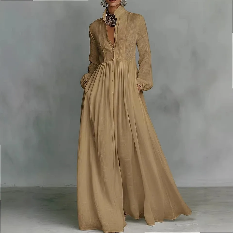 Spring Summer Women Dress Pleated Waist Slimming White Dresses