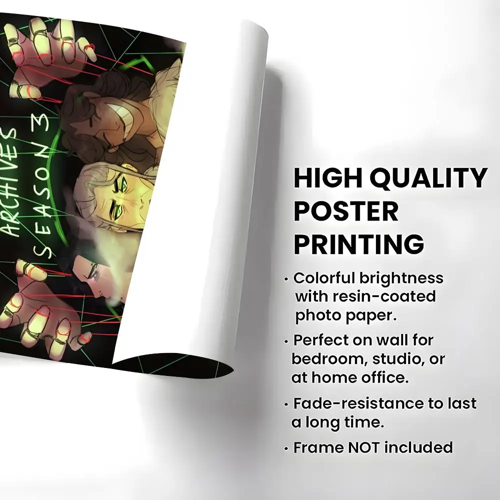 Podcast The Magnus Archives Poster High-definition  poster stickers, suitable for bedroom, living room, home decoration