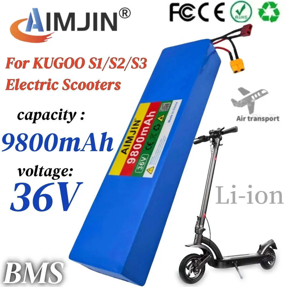 

10S3P 36V 9800mAH 18650 Lithium-Ion Battery Pack Suitable for KUGOO S1, S2, S3 Electric Scooters