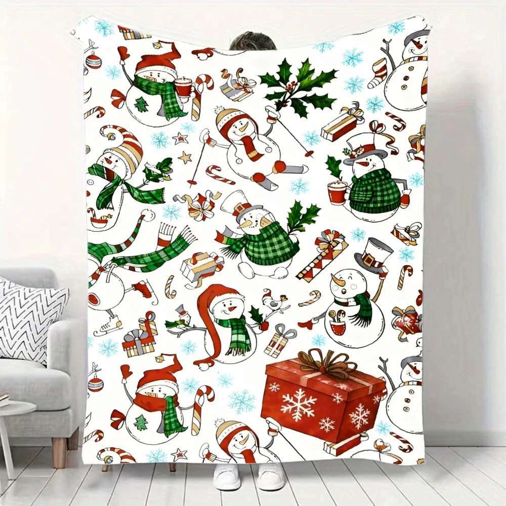 

Тяжелая фланель | Селекция праздничного подарка | Мягкий и нежный | Сохраняет тепло | Одеяло для декора комнаты, товары для кемпинга