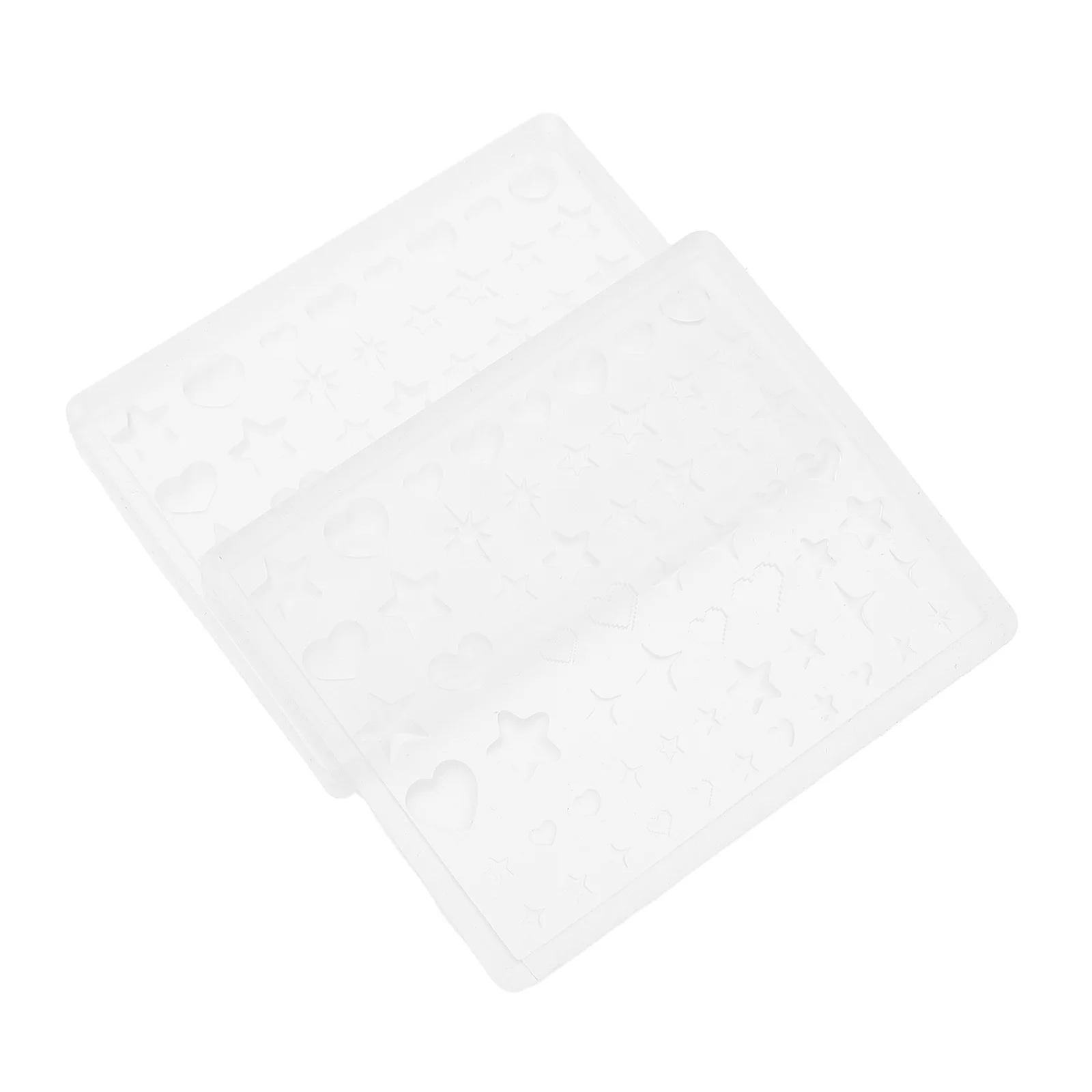 

2Pcs Nail Art Molds Silicone Star Heart 3D Embellishment Tools for Gel Resin Manicure Design DIY Decorative Nail Accessories