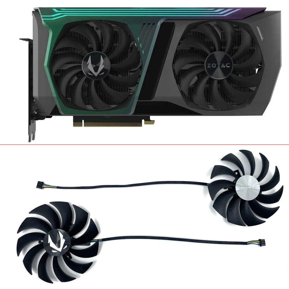 New 100mm CF1010U12S GAA8S2U 0.45A DC12V RTX3070 GPU Cooling Fan For Zotac Gaming RTX 3070 AMP Holo Graphics Card Cooler Fan