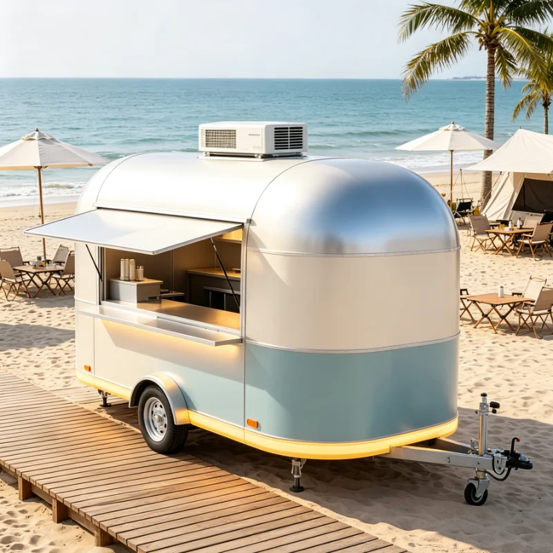 Customized Mobile Food Cart - Multi - Functional Street Vending Solution