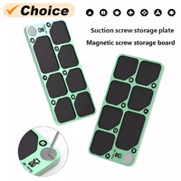 YCS Mr.Yang 7-Zone Alloy Magnetic Combination Screw Storage Pad with Partition Organizer for Screw Management Alloy Holder