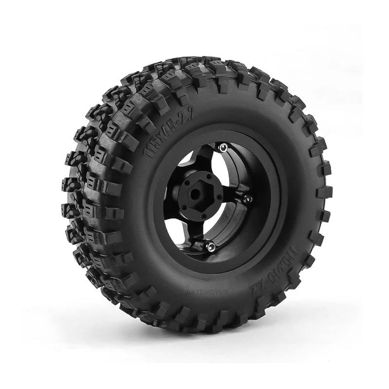 RC سيارة 135 مللي متر الإطارات 2.2 بوصة CNC ثنائي اللون محور عجلات SCX10 TRX4 RBX10 TRX6 الزاحف تسلق سيارة ترقية عجلات #4