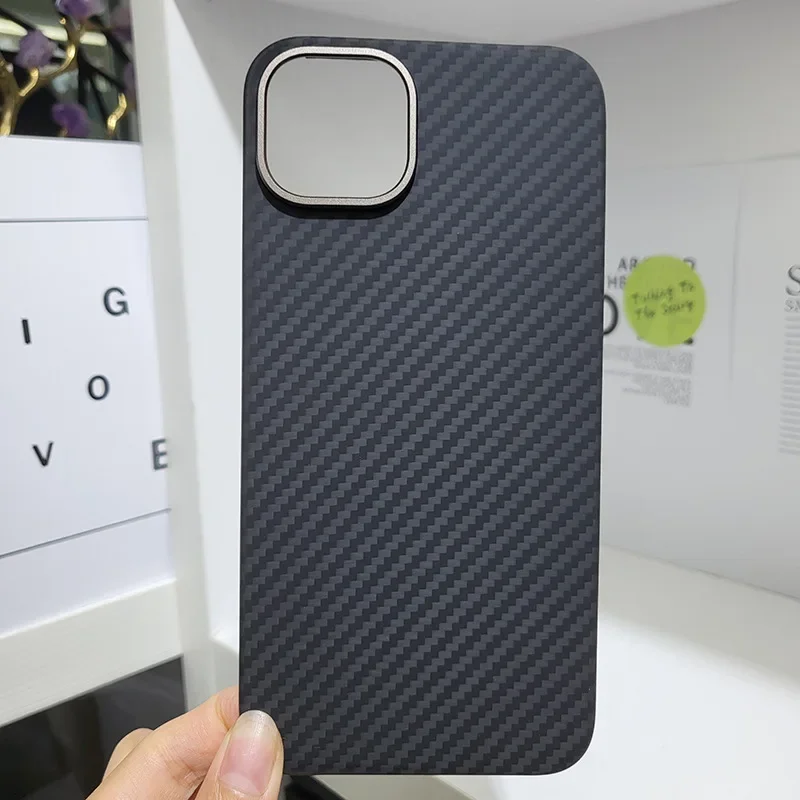 Dropshipping Real Aramid Fiber Carbon Magnetic For iPhone 15 Pro Max iPhone15/15Pro Plus Ultra-Thin Drop-Resistant CASE Cover