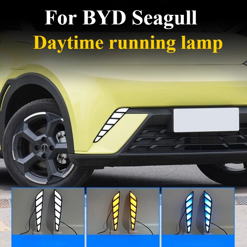 

For BYD Seagull/Dolphin Mini 2023-2024 ​​Custom LED Fog Lights Daytime Running Kit Plug-in Wiring & Wide Beam Pattern​​
