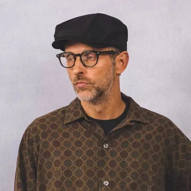 hw-d0g-cn-hunting-casquette-d'etudiant-de-chasse-a-bord-court-retro-japonais