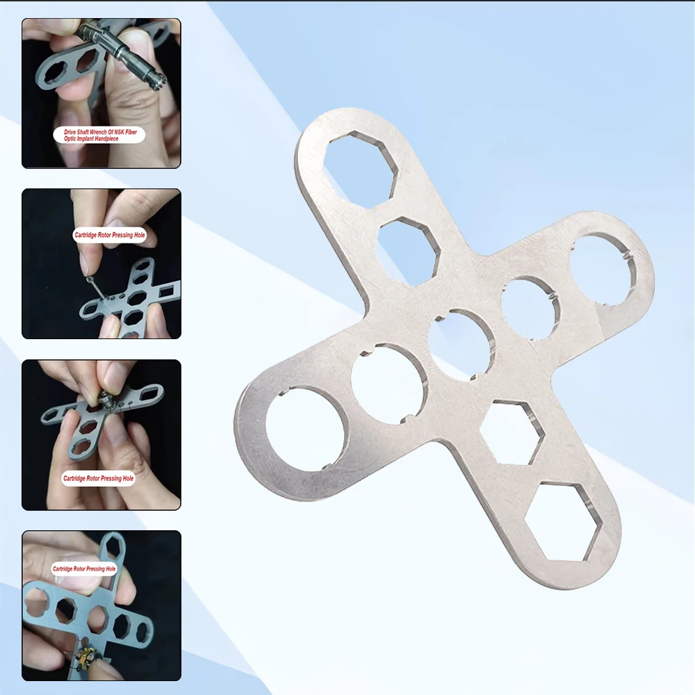 

Professional Multi Use Wrench for Dental Implant Handpiece Maintenance Fits WH NSK and Sirona Models