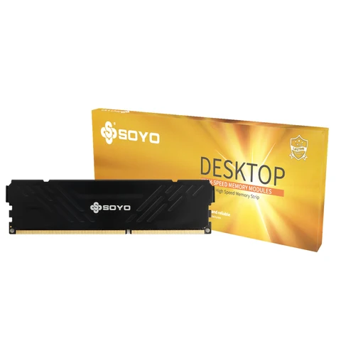 Memória RAM SOYO 8GB DDR4 2666mhz 288PIN 1.5V preta para Desktop PC, sem ECC, compatível com Intel e AMD