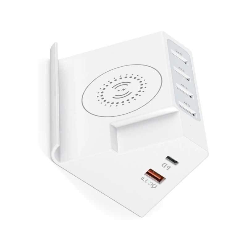 MultiDevice Wireless Charging Station Charging Dock Featuring PD20W QC3.0 5V2.40A Port Safe For All Electronics Devices