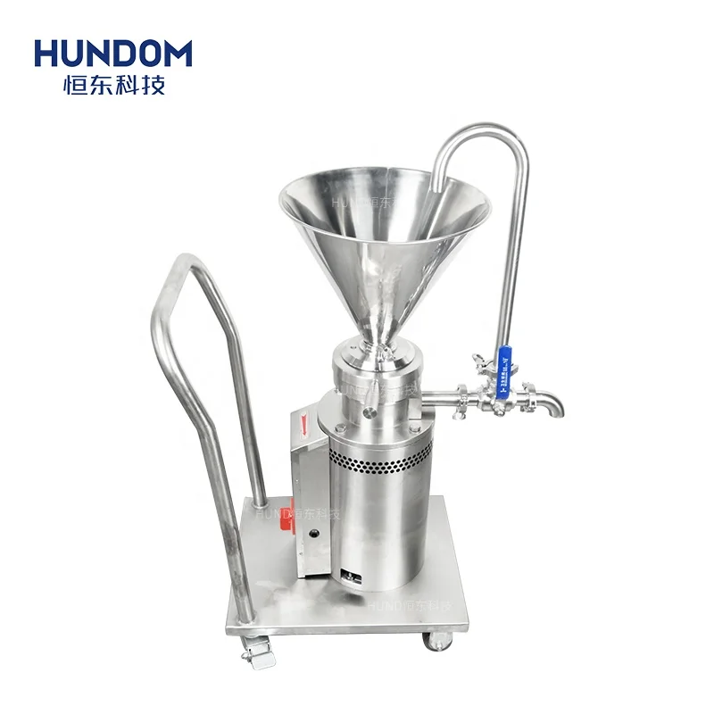 

Vertical circulating bitumen colloid mill durian grinder with cart