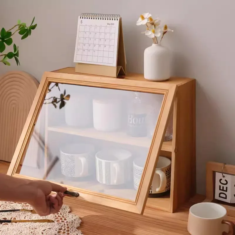 Household desktop cups, utensils, miscellaneous items, organizing small cabinets 4