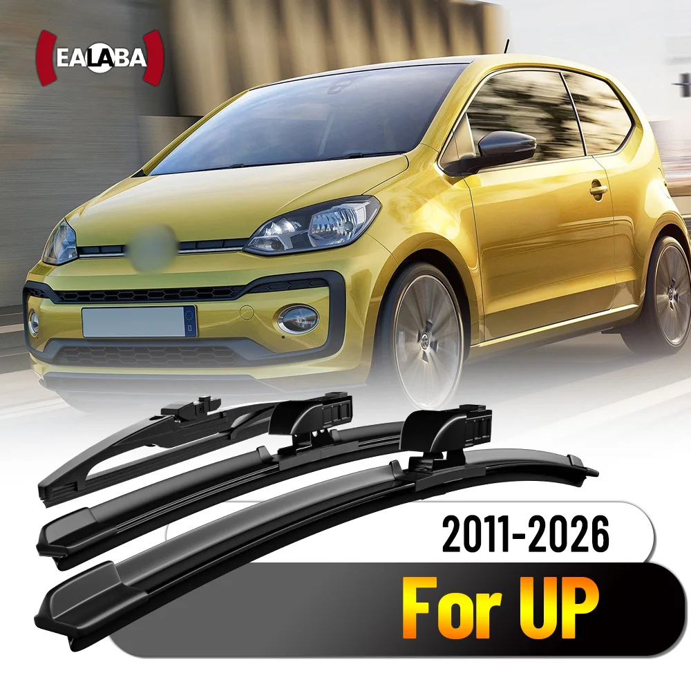 For Volkswagen Up 2011-2026 1set Front & Rear Wiper Blades 2012 2016 2017 2018 2020 2022 2024 Windshield Accessories 24