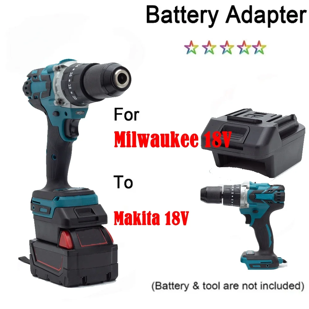 

Battery Adapter Converter for Milwaukee 18V Li-ion Battery to for Makita 18V Lithium Screwdriver Power Tool(NO Batteries)