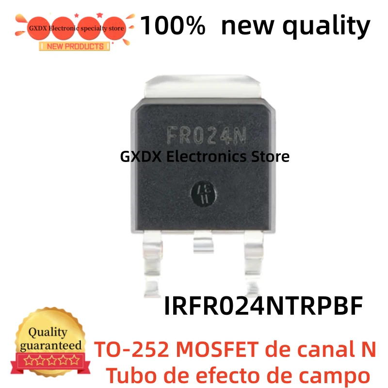 10-20-30-40-50Uds 100% new IRFR024N IRFR024NTRPBF FR024N TO-252 N-channel MOSFET Field Effect Tube