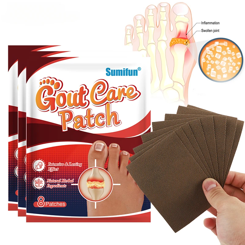 

64pcs Foot Gout Treatment Patch Thumb Corrector Stickers Finger Hallux Toe Bunion Pain Relief Medical Plaster Health Care