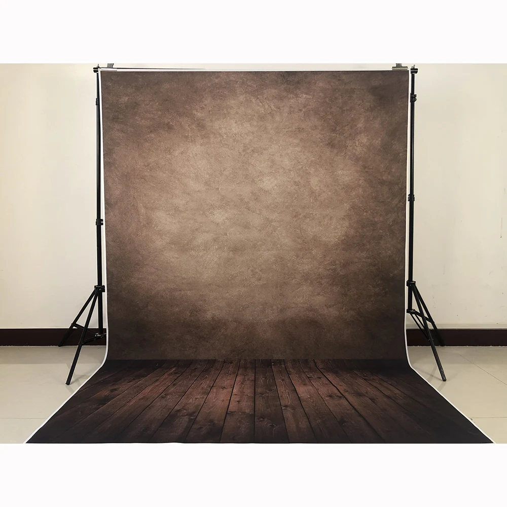 Brown Wall Wooden Floor Photographic Backgrounds Children Baby Vinyl Cloth Photo Backdrops for Photo Studio Fundo Fotografia