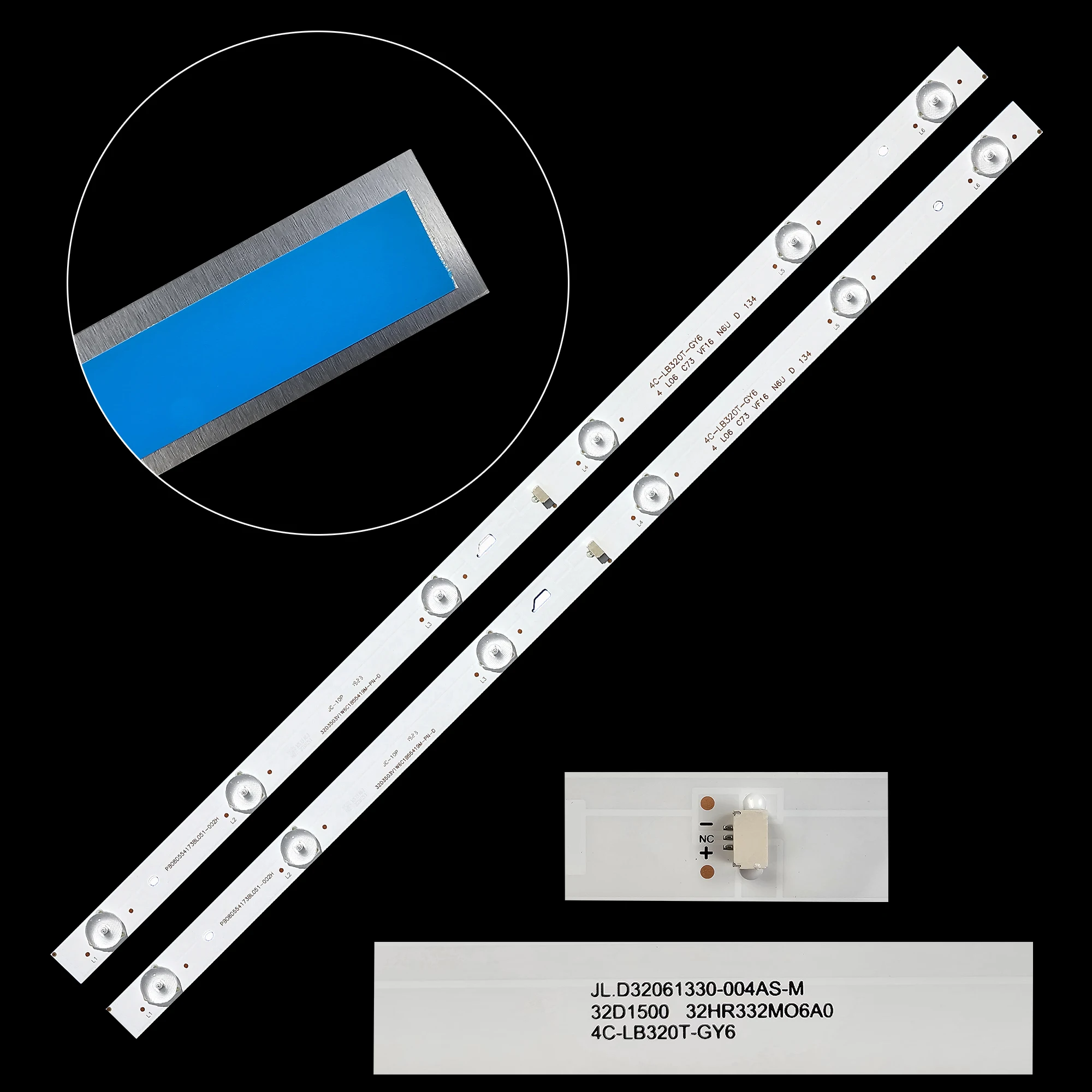 Neue 60 stücke/kit led streifen für thomson t32d16dh 01b t32d16dh 01w 32 ga1570 JL.D32061330-004AS-M 4c lb320t jf3 4c lb320t jf4