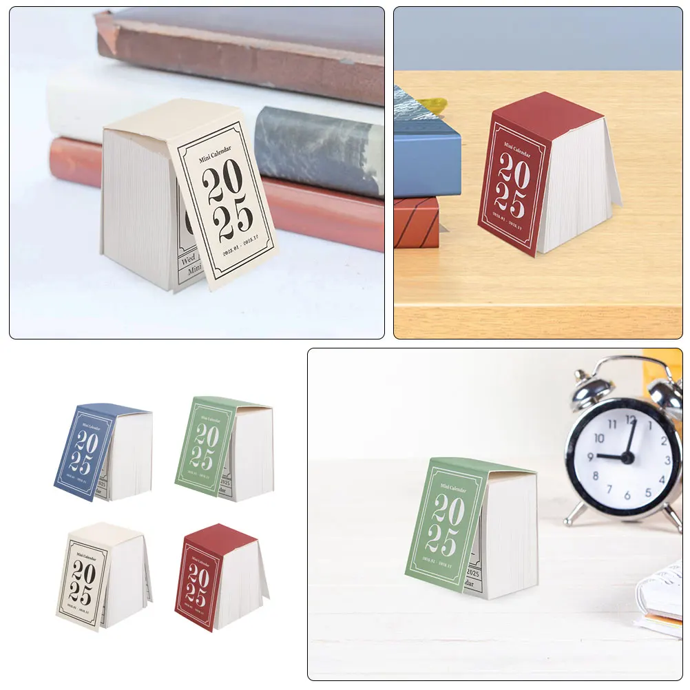 

8Pcs Mini Tear-Off Calendar Vintage Desk Decor Monthly Schedule Planner Aesthetic Office Table Accessories Office Accessories