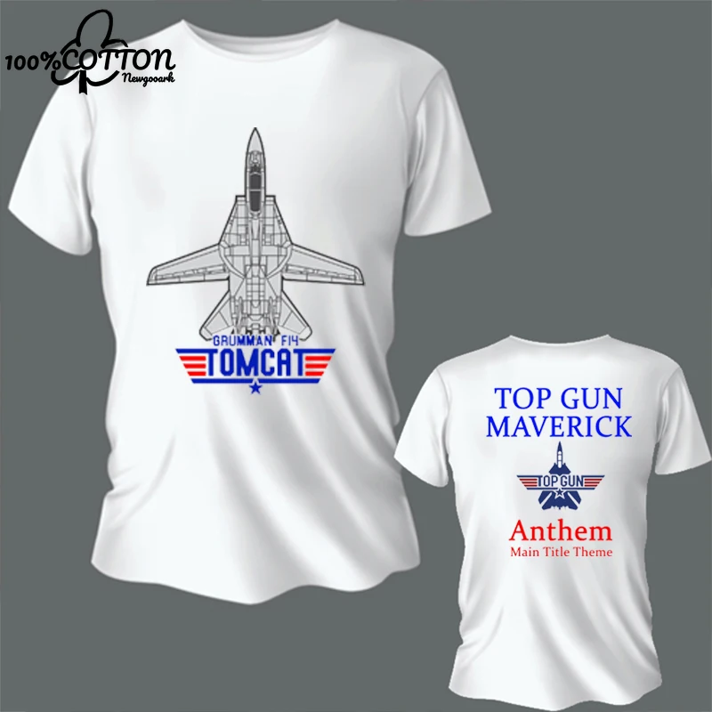 

New Listing F-14 Fighter Jet Printed Cotton T Shirt O-neck Short-sleev Loose Suitable for Men with A Tough and Rugged Style