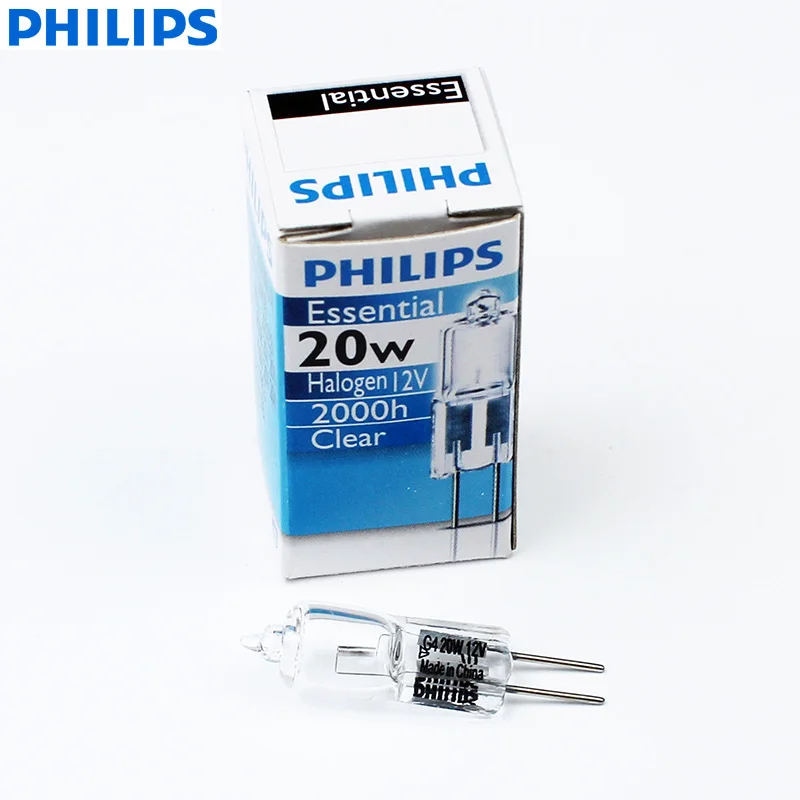 Philips Essential Capsule G4 20W 12V Pin Lamp Halogen Decorative Light Clear 3000K Warm White Dimmable T9 Home Original Bulb