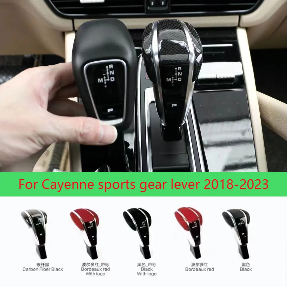 Sports Gear Shift Lever for Porsche Cayenne 2011-2017 2018-2023 Real Carbon Fiber Gear Lever Sports gear lever