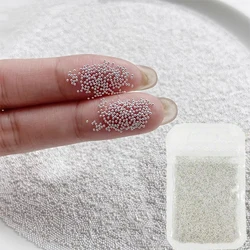 10000Pcs 1mm 3D Steel Tiny Nail Art Decoration Silver Steel Micro Ball Nail Art Caviar Beads Nails Beads DIY Jewelry Accessories