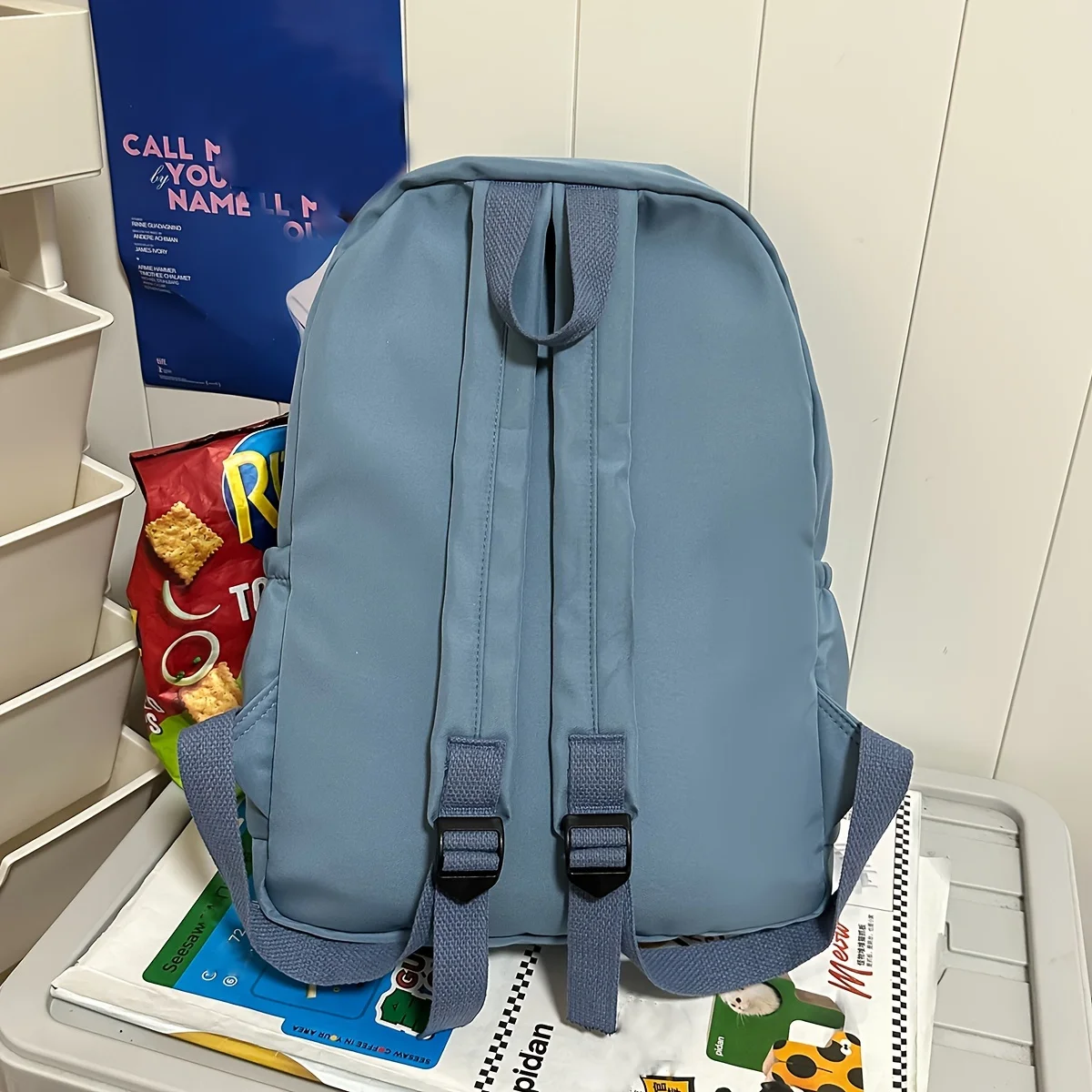 Solid color student schoolbag small fresh backpack female fashion casual college student junior high school girl backpack