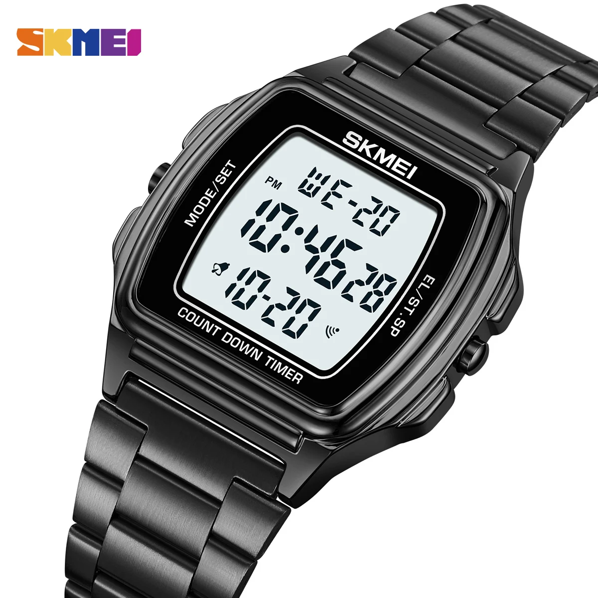 SKMEI Wristwatch For Men Women Waterproof Sport Digital Stainless Steel Watch Business Stopwatch Electronic Watches Reloj Hombre