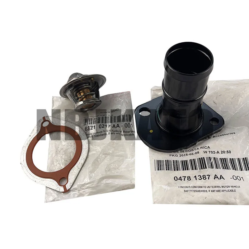 NBJKATO Brand New Genuine Thermostat & Housing 68210217AA,04781387AA For Chrysler Town&Country Grand Voyager 3.3L 3.8L 2001-2006