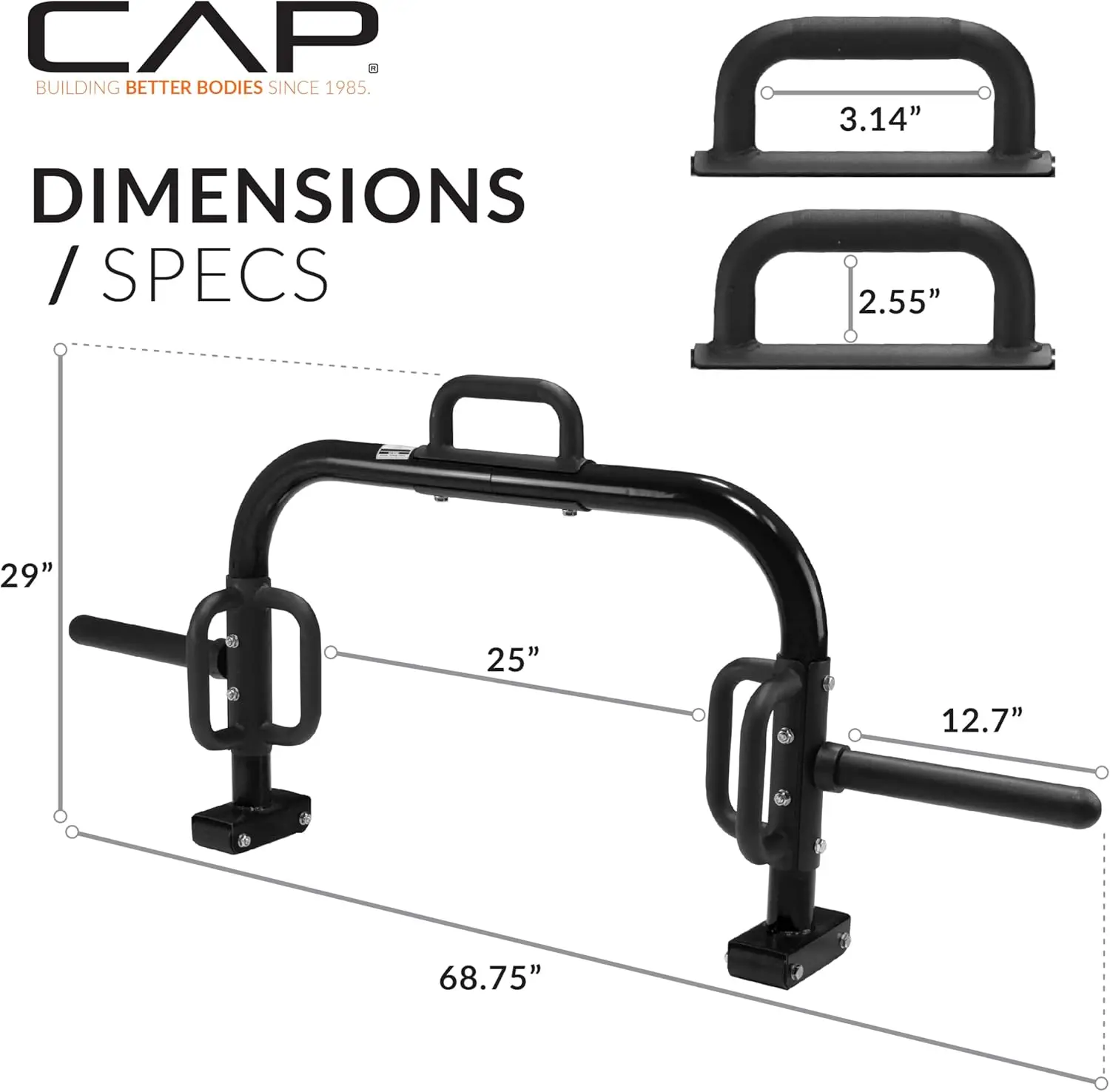 Barbell Deluxe Open Trap Bar, Hex Bar, Shrug Bar, Deadlift Bar for and Standard Plates