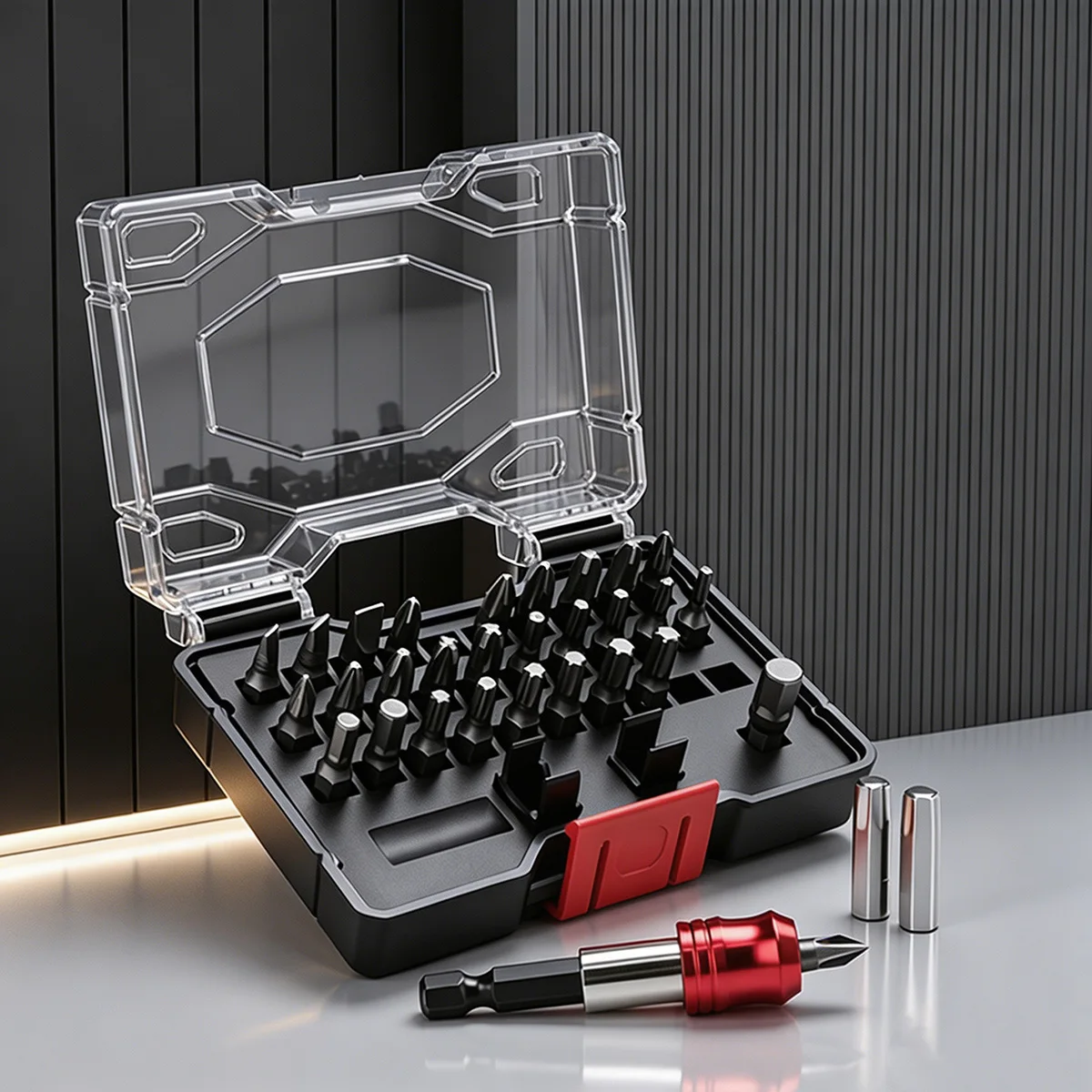 Electric Screwdriver Bit Set 32Pcs Magnetic Hex Shank For Power Drill Maintenance Repair Disassembly Motorcycle Portable Tool