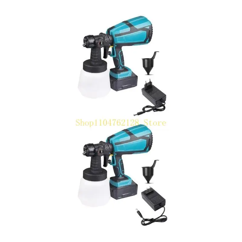 21V 1000ML Cordless Paint Sprayer HVLP Electric Guns Flows Control Airbrus best sale