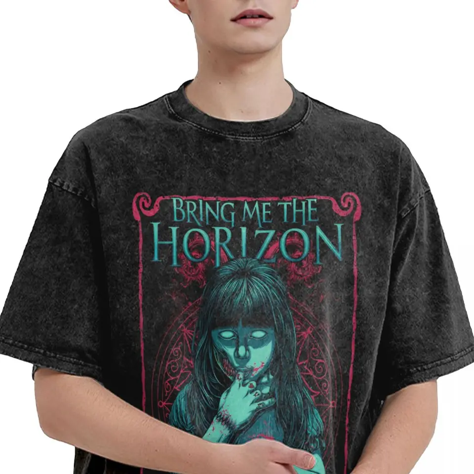 BMTH Horizons Emo T Shirt Band death metal Loose T-Shirts Short