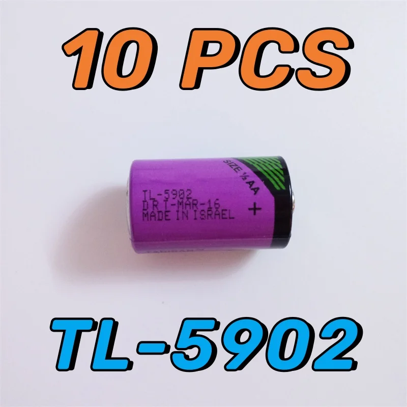 10PCS New TL-5902 1/2AA ER14250 LS14250 Primary Lithium Battery For CNC Machine Tools Alarm Clock Gas Meter Replacement Batteria