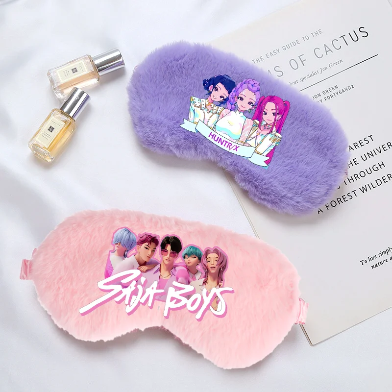 

KPop Охотники на демонов с завязанными глазами, милый мультфильм, аниме, детские путешествия, домашние глаза, мягкие расслабляющие тени для век, нашивка для мальчиков и девочек, подарок на день рождения